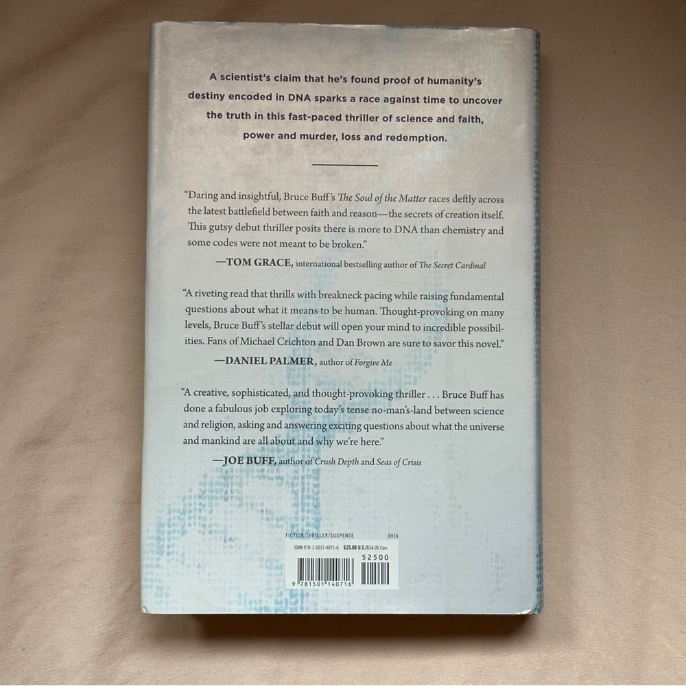 π’ The Soul of The Matter by Bruce Buff | Thriller, Suspense | Hardcover Book - Picture 2 of 8